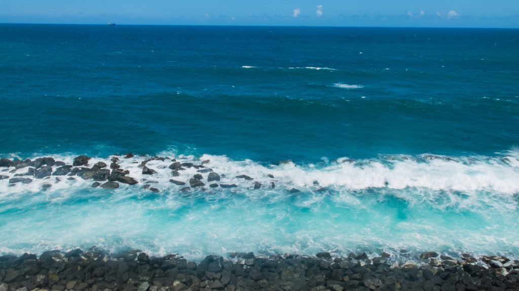 the ocean at el morro in old san juan