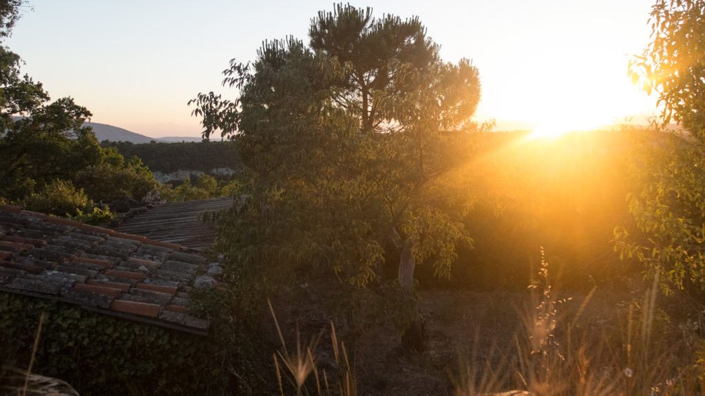 Sunset in Goult Provence