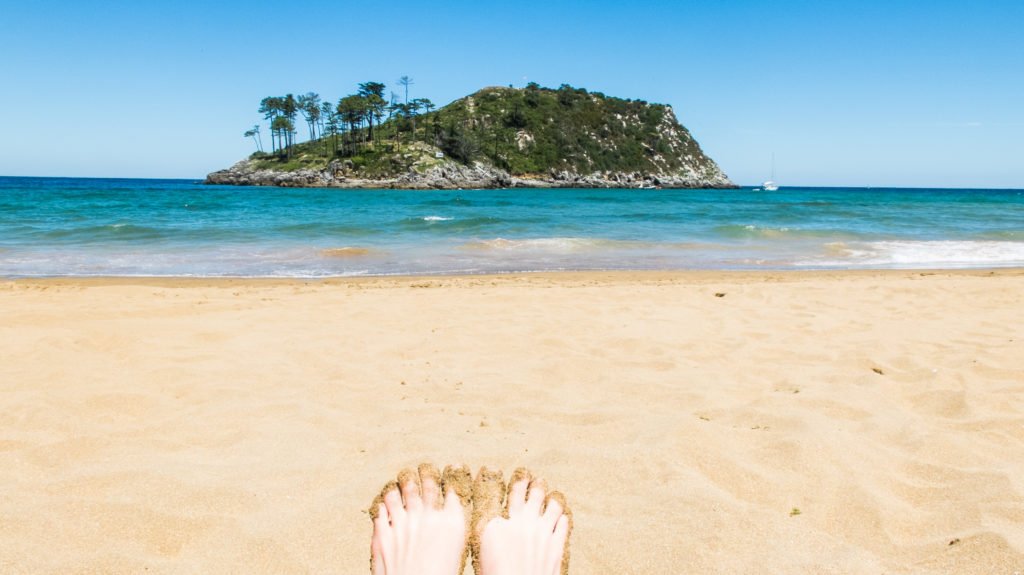 Sandy toes and lovely views