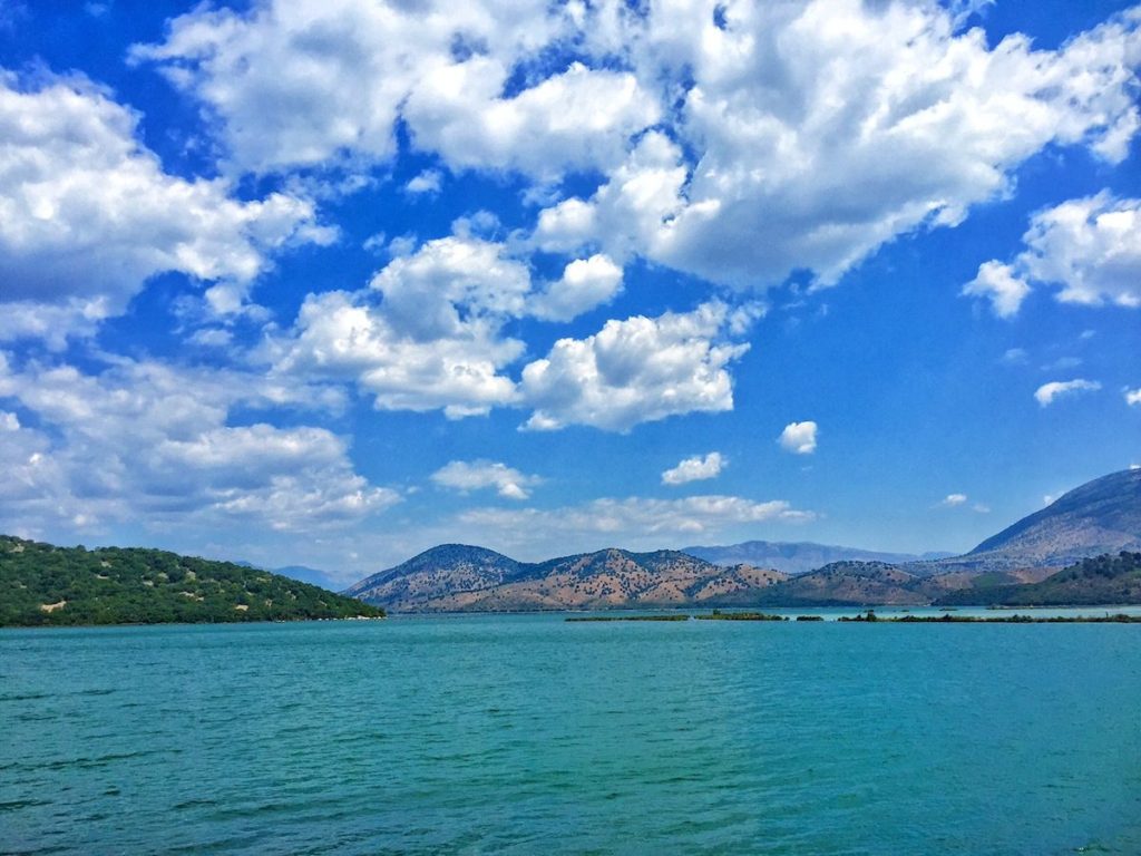 blue lake in butrint albania