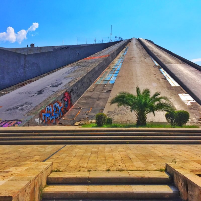 The quirky communist art and architecture is a great part of traveling Albania