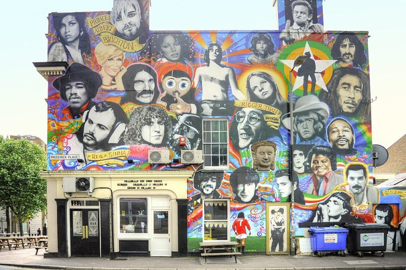 Street art in Brighton, England