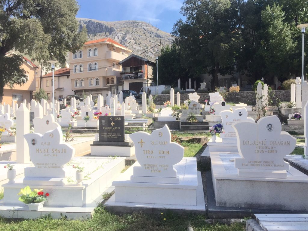 The graveyard in Mostar