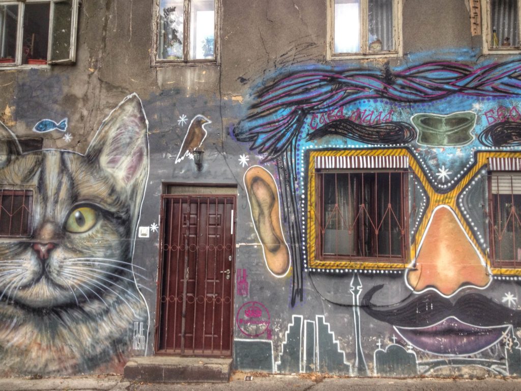 Street art in Belgrade, Serbia