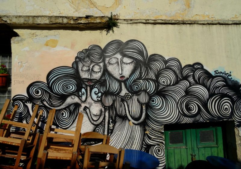 Street art in Athens, Greece