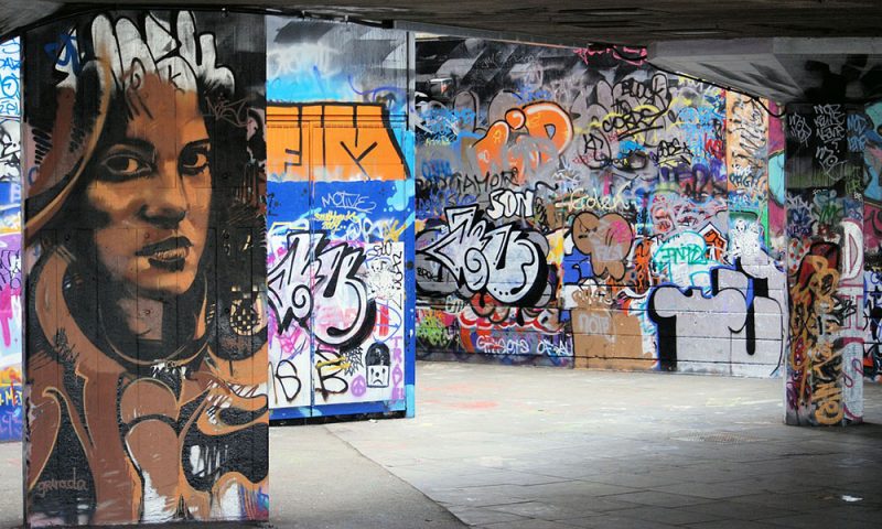 Street art in London, England