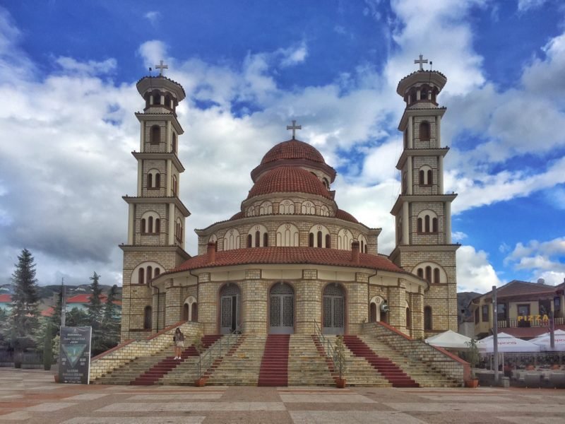 travel to Albania and see the Korca caethedral