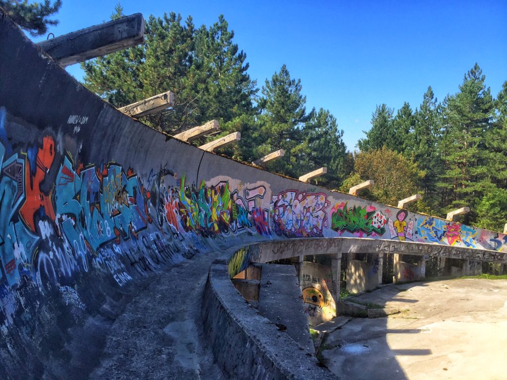 sarajevo olympic bobsled track abandoned