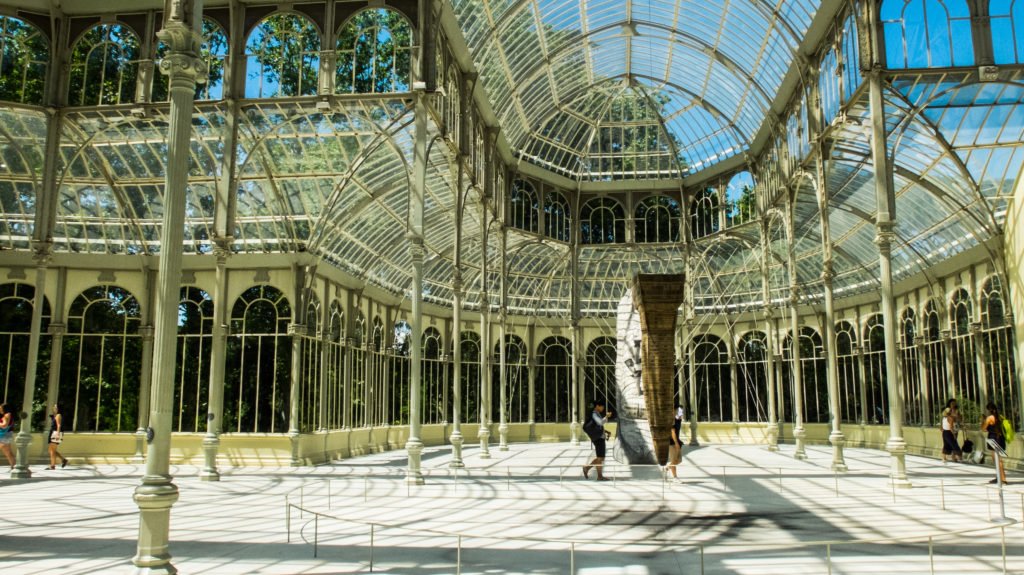 the crystal palace interior in madrid