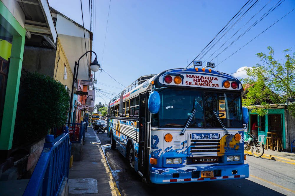 The humble chicken bus, the real Nicaraguan experience