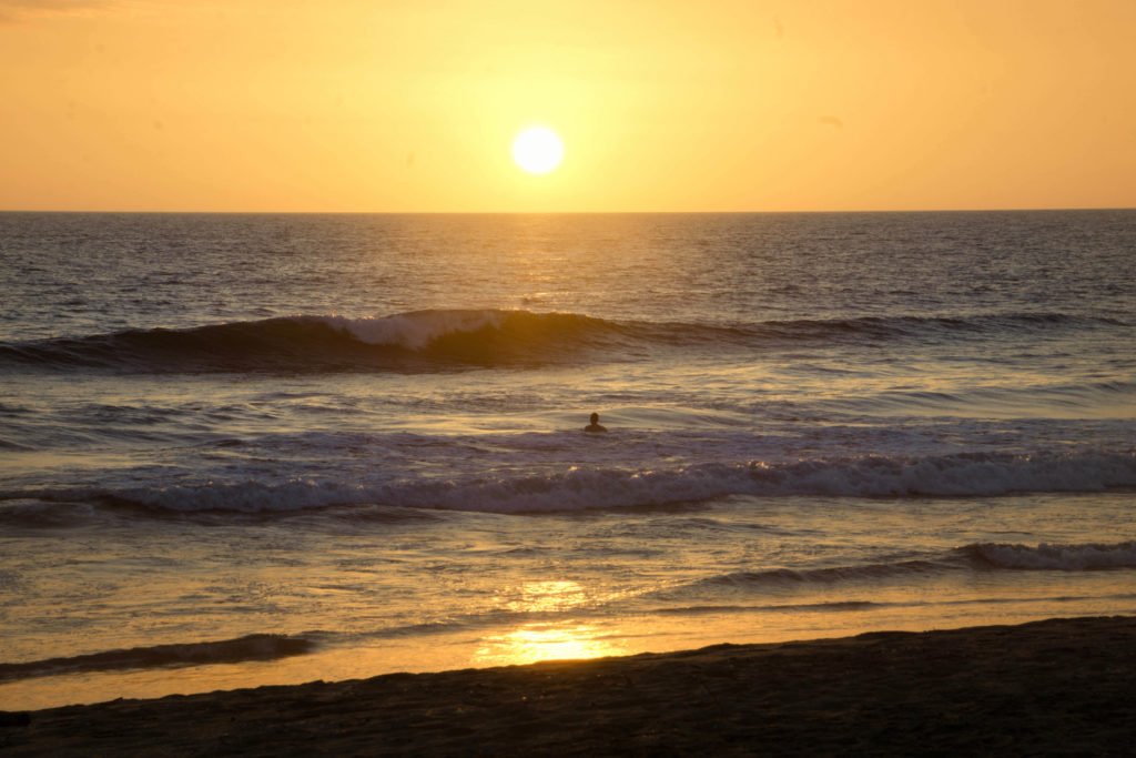 Seeing a pacific sunset, one of the simplest yet best things to do in Nicaragua