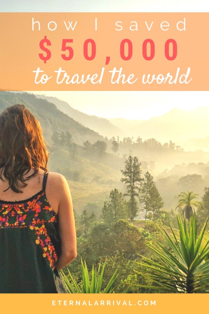 Tips and budget ideas for how I managed to save $50,000 to travel the world full-time and live a life of constant adventure!