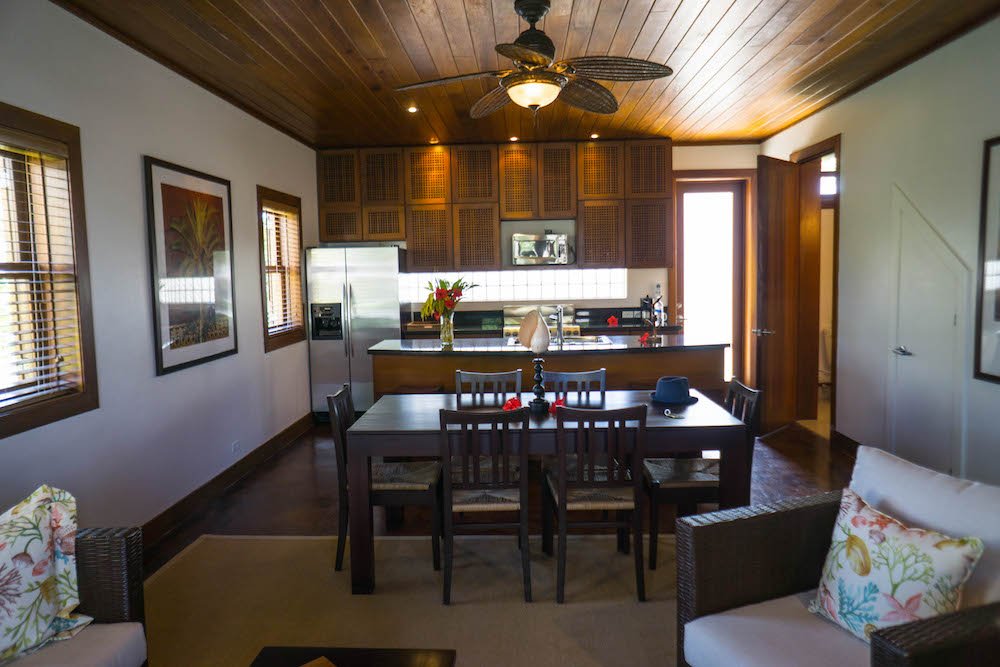 Kitchen of our villa in San Pedro Belize at Victoria House