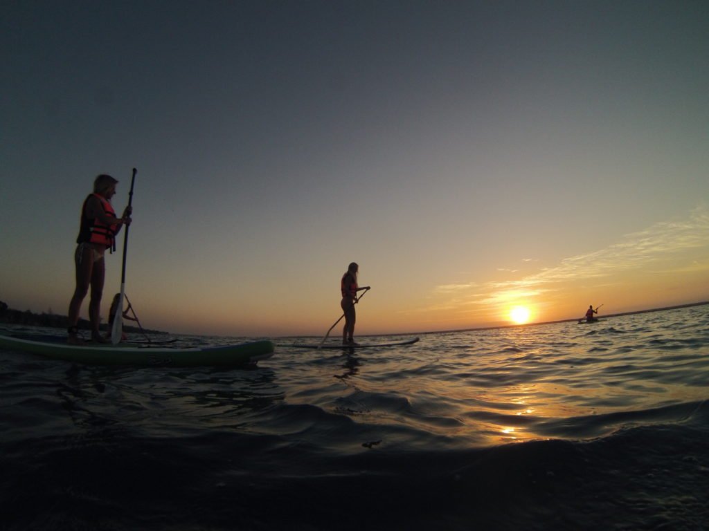 paddleboarding is one of the best things to do in Lake Bacalar