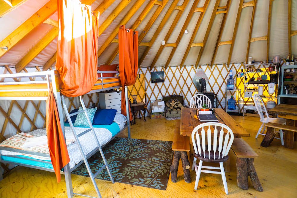 Stay in a yurt in Utah