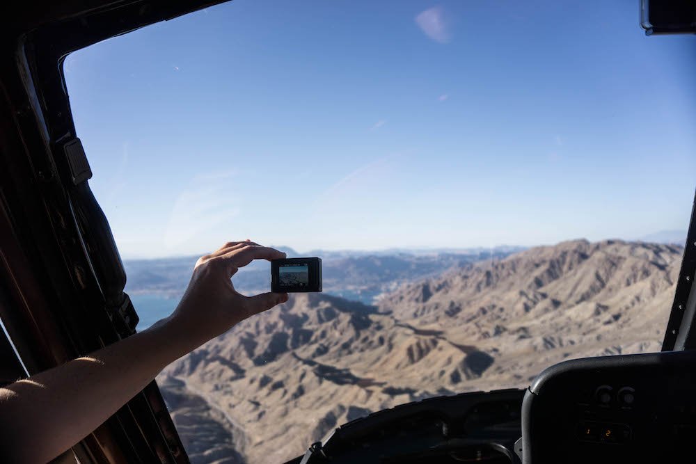 A snap from our Grand Canyon helicopter tour from Vegas