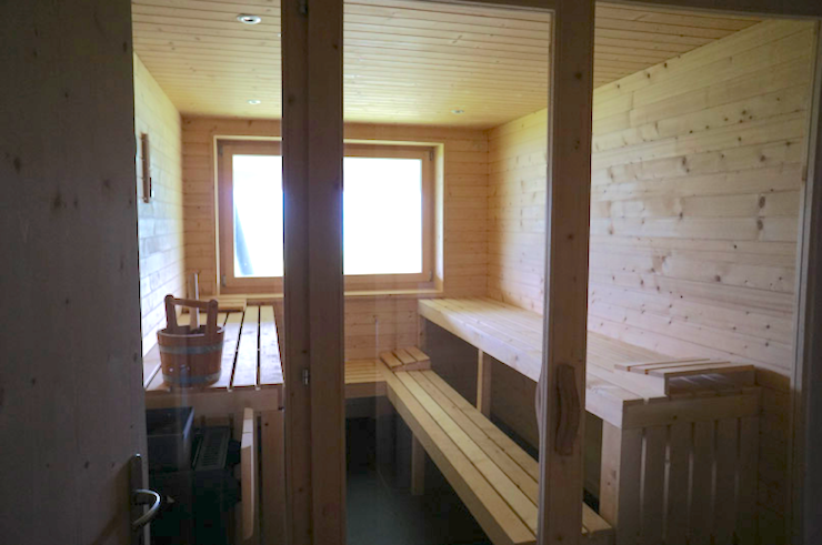 Sauna in a Swiss chalet