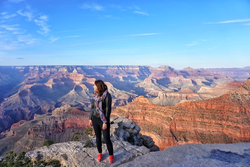 Allison at the South Rim of the Grand Canyon in 2017