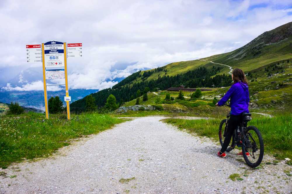 Looking at the trails for bikes in Switzerland