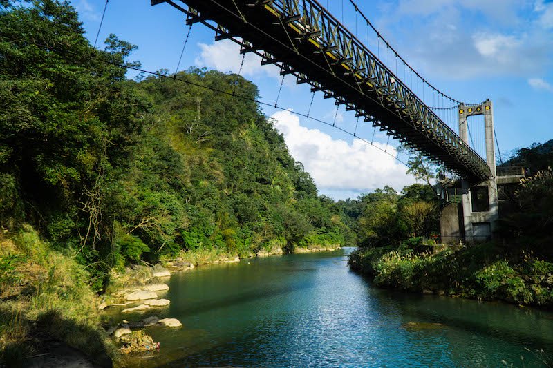 On the way to Shifen Waterfall near Taipei