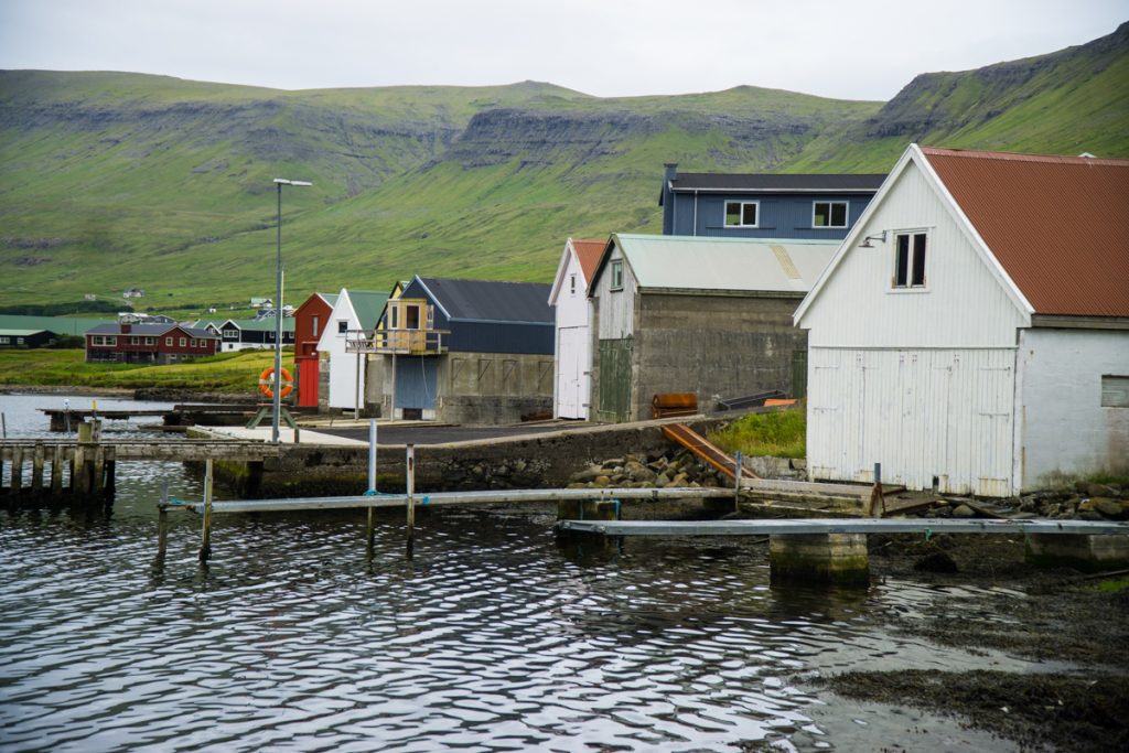 rustic boathouses on the island of sudoroy