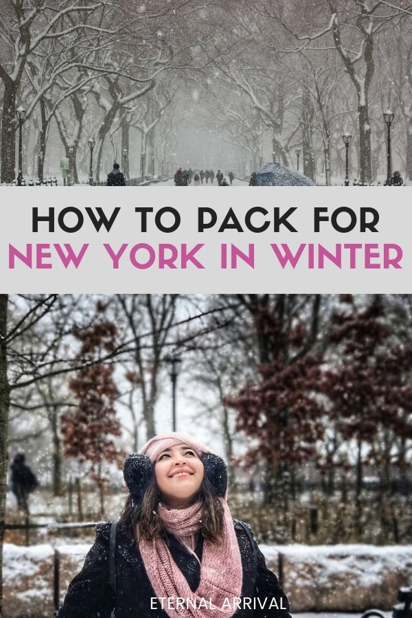 Not sure what to wear in New York in winter? This NYC packing list for winter will be your winter New York guide! What to pack for NYC in winter | New York winter | NYC packing list for winter | What to bring for winter in NYC 