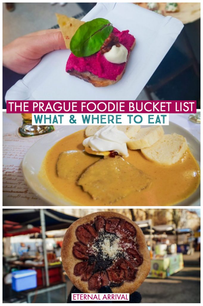 Clueless about traditional Czech food and what to eat in Prague? I got you! I used to live in Prague, and I'm here to take you on a mini Prague food tour through my favorite Czech dishes. Full of tips of where to eat in Prague, what to order, what is traditional (hint: bread dumplings) and what is not (hint: trdelnik). Full of local advice and favorites to help you skip the tourist traps and eat well on your trip to Prague!