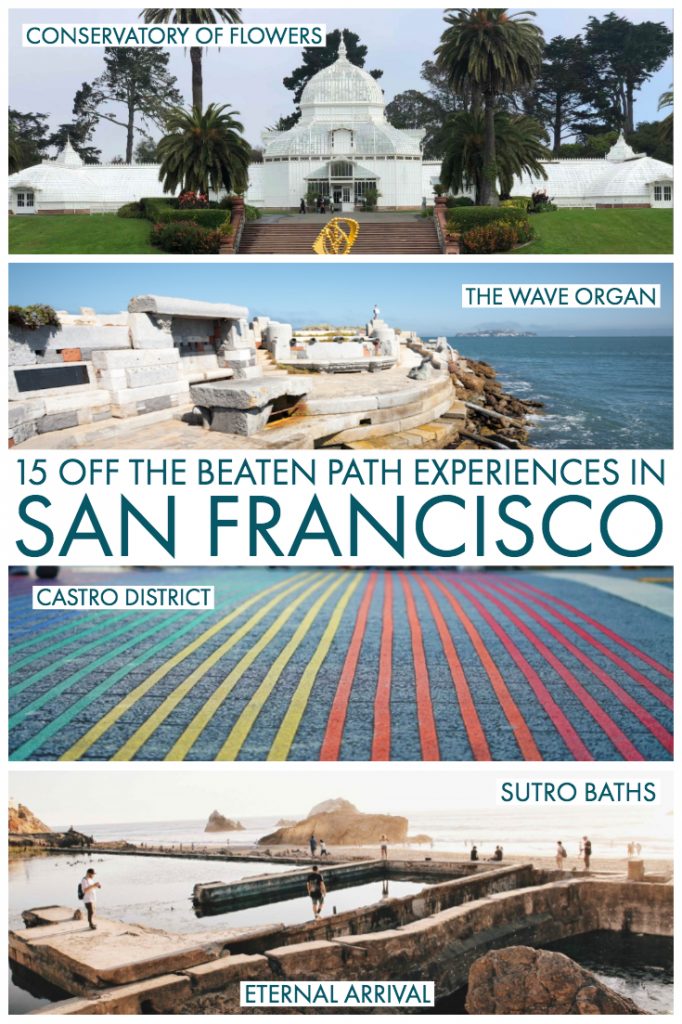 Want to move beyond the San Francisco top 10 and check out some of the more unusual things to do in San Francisco? This guide will help you plan the best off the beaten path San Francisco, full of SF hidden gems, secret spots, local favorites, and beautiful San Francisco photography spots. This San Francisco travel guide will help you avoid tourist traps and discover SF - through a local's eyes!