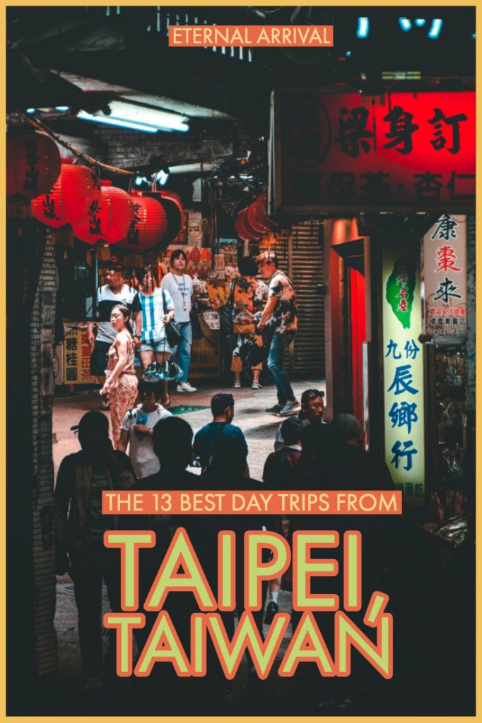 Planning to travel Taipei, Taiwan? There are so many great day trips from Taipei that you can do: here are 13 ideas to add to your Taiwan itinerary - just in case you run out of things to do in Taipei. These Taipei day trips include everything from hot springs to national parks to big cities which you can easily access via Taiwan's high speed trains! Rainbow Village, Taichung, Taroko Gorge, Shifen, Jiufen, and beyond.