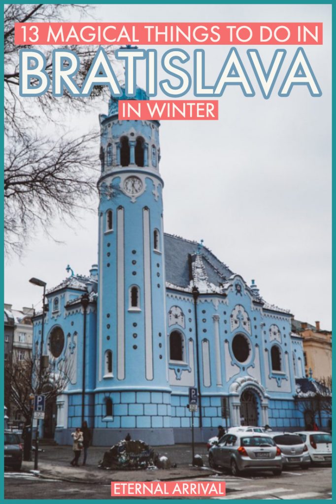 Planning to travel Bratislava in winter? There are plenty of great things to do in Bratislava at any time of year, but Bratislava around Christmas is the most magical! From the markets to the snow-covered Castle to the cute cafes and restaurants and bookstores, here's your ultimate guide to a winter visit to Bratislava!
