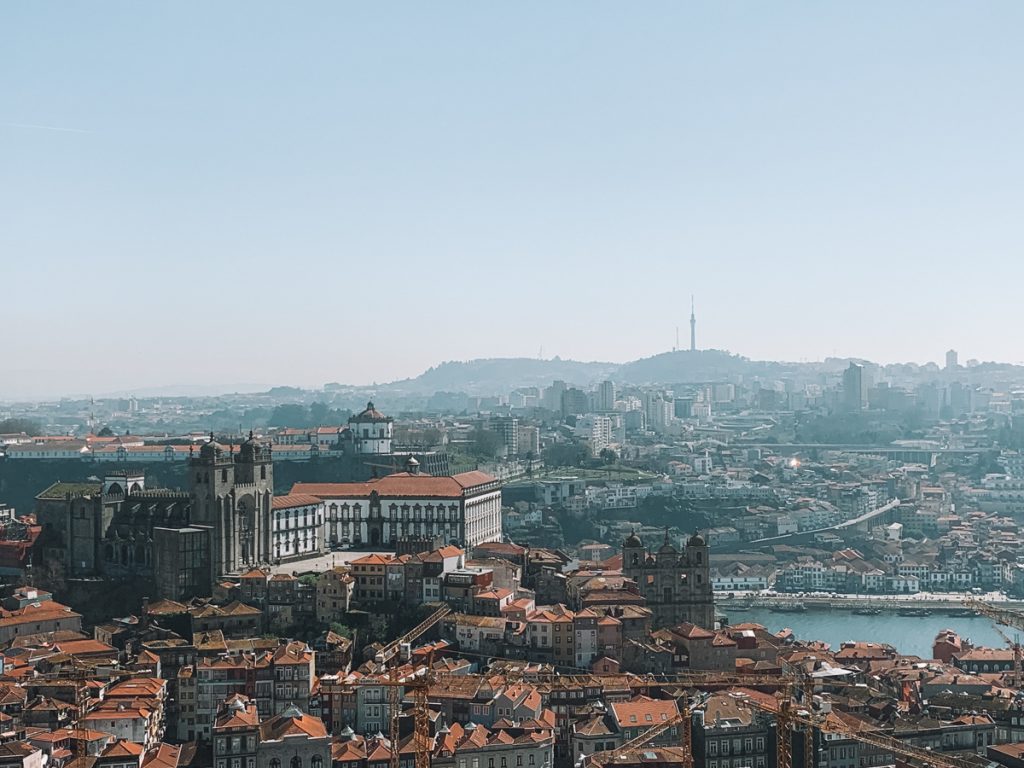 view over the city of porto in portugal, a great place for a weekend in porto