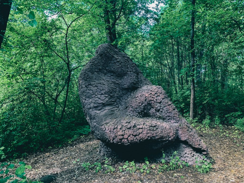 a unique nature-like sculpture in a lahti park
