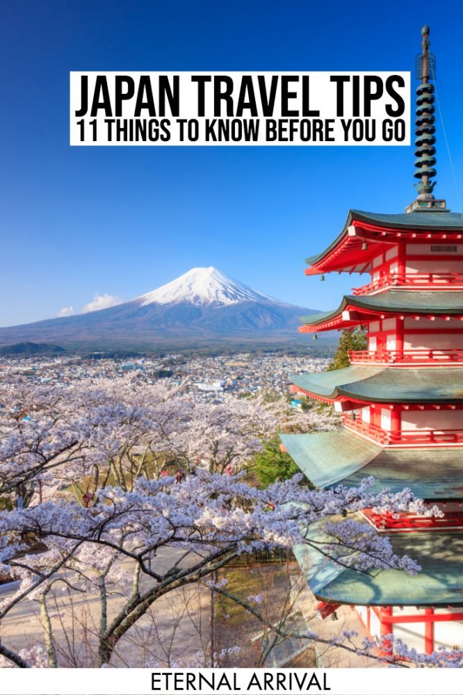 Plan to travel Japan? These 11 tips for traveling to Japan are essential reading. Covering aspects like public transportation, train travel in Japan, Japanese food, Japan on a budget, accommodations in Japan, best time to visit Japan, Japan nature & temples, and places to visit in Japan, this is your ultimate guide to your first time in Japan!