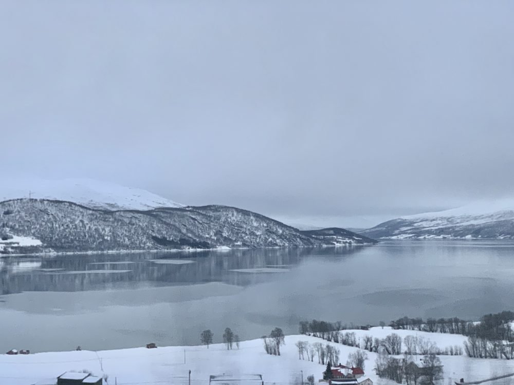 Views over Tromso in winter