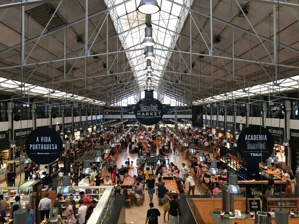 Time Out Market in Lisbon as seen from above