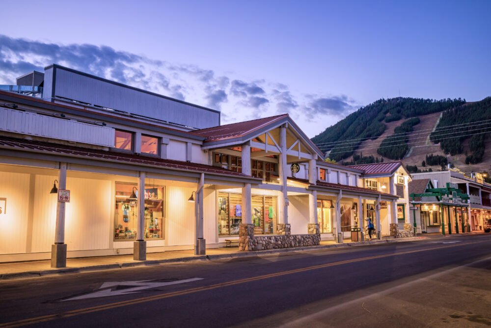 Downtown Jackson Hole in the winter