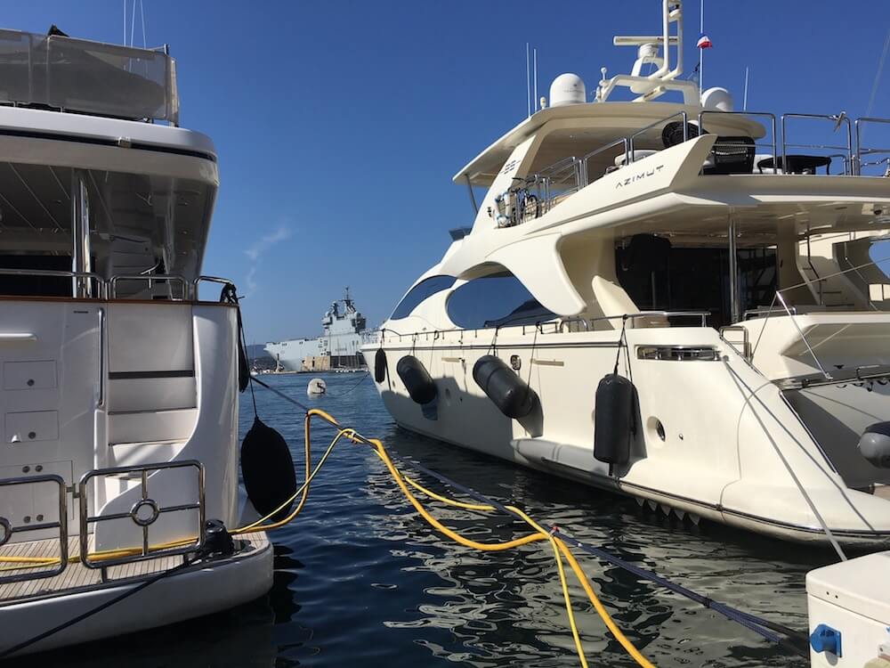 yachts in the marina on a sunny day