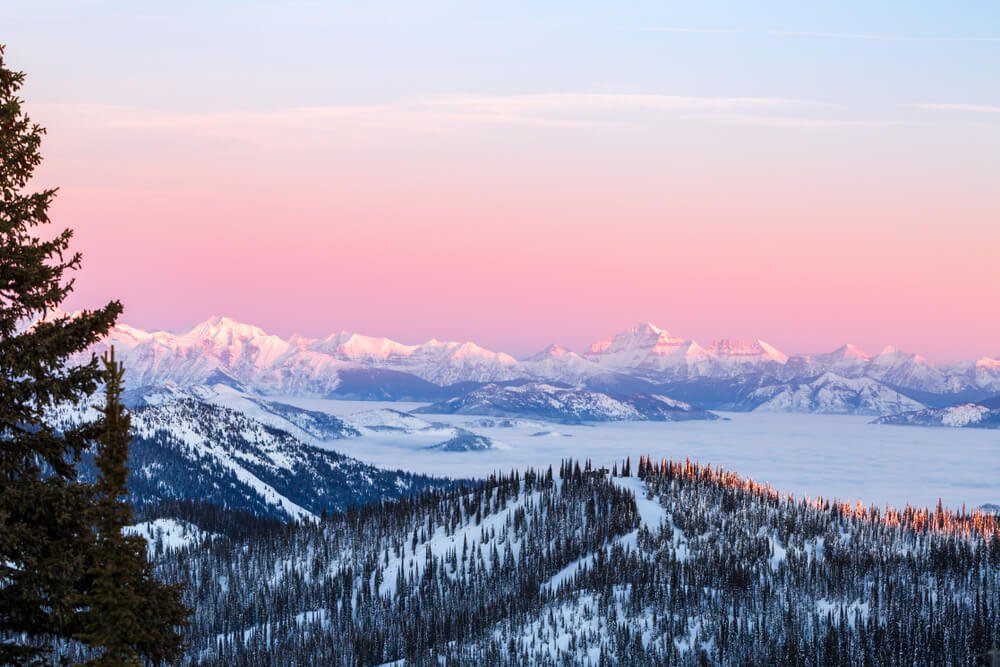 Wallpaper winter, sunset, lake, icicles, Canada, snag, Canada