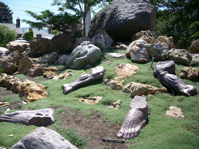 A statue of scattered parts of a body an interpretation from a biblical story