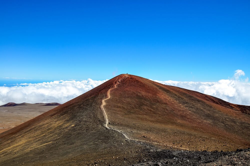 summit of mauna kea the tallest mountain in hawaii