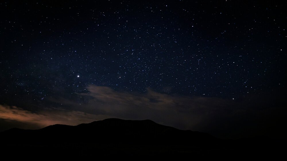 Utah night sky with lots of stars