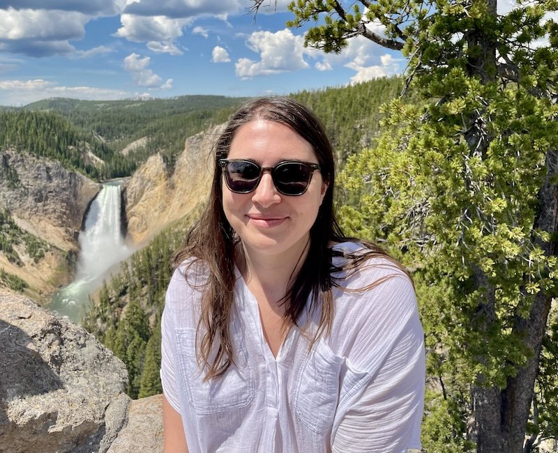 Allison in yellowstone national park