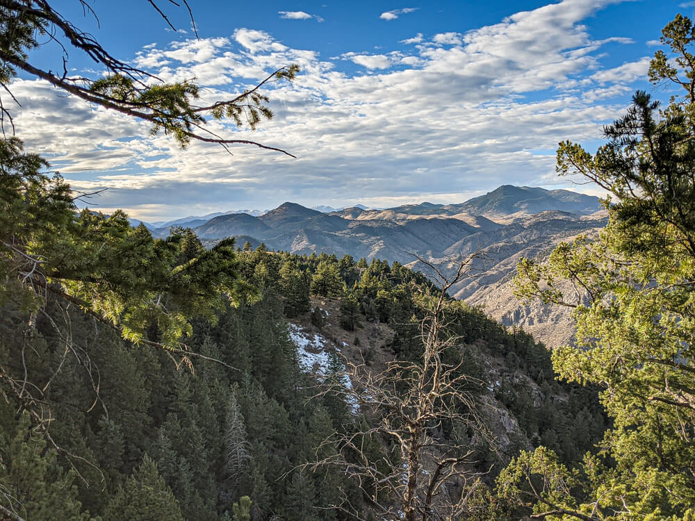 View from Beaver Brook Trail in the Colorado Rocky Mountains