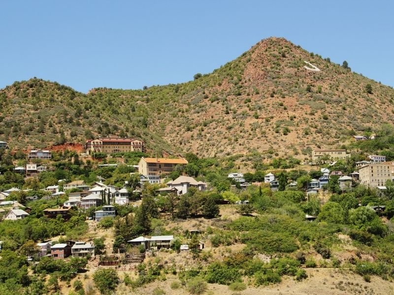 Abandoned mountain town of Jerome, a mining boom town in Arizona