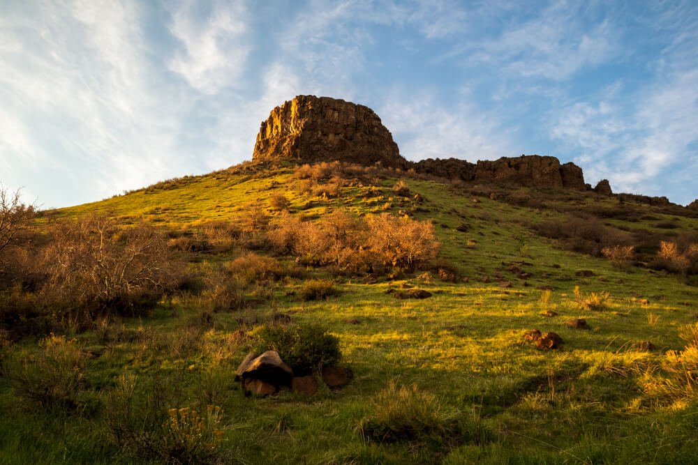 Beautiful spring landscape in South Table Mountain Park, Golden, Colorado