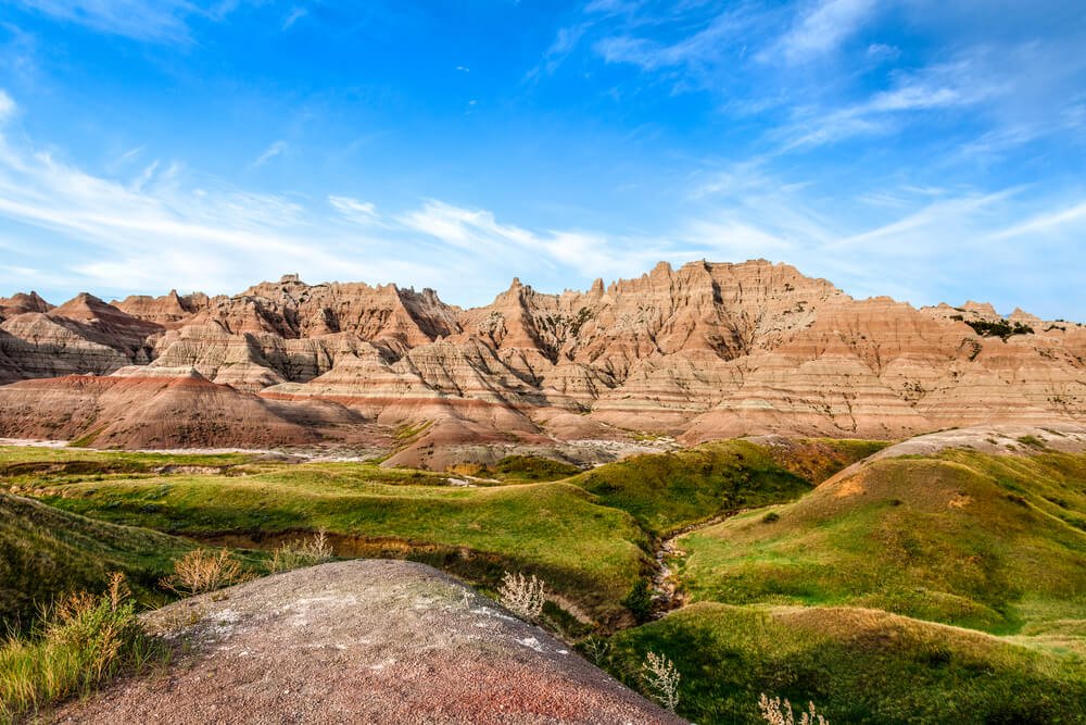 Exploring the backcountry of Badlands National Park which is an Open hike park meaning you do not have to hike on trails only