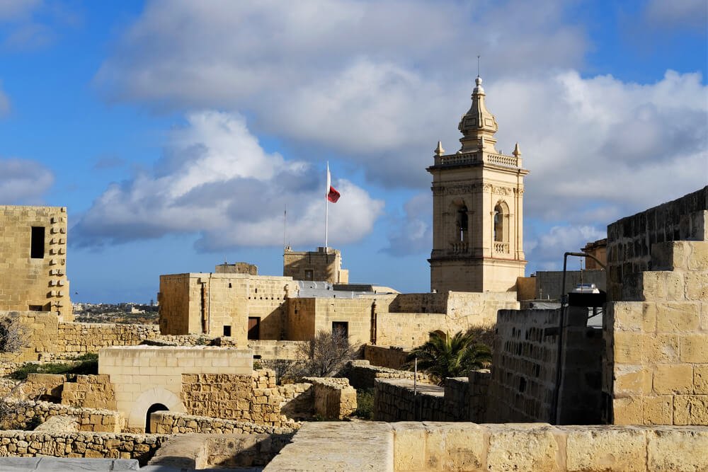 medieval citadel in capital of Gozo, Victoria in the Republic of Malta
