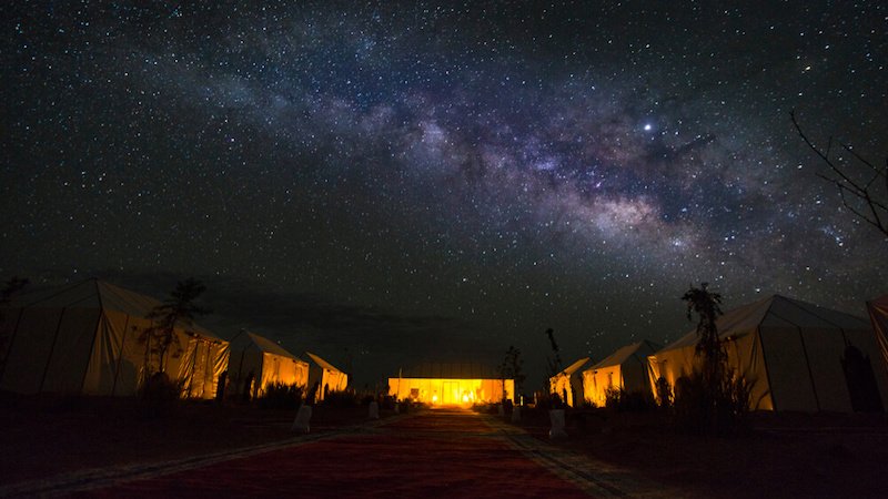 sahara desert sky in the beautiful desert landscape