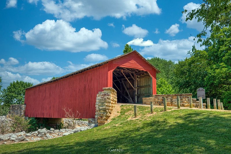 a red covered bridge near chester illinois a historic small town getaway