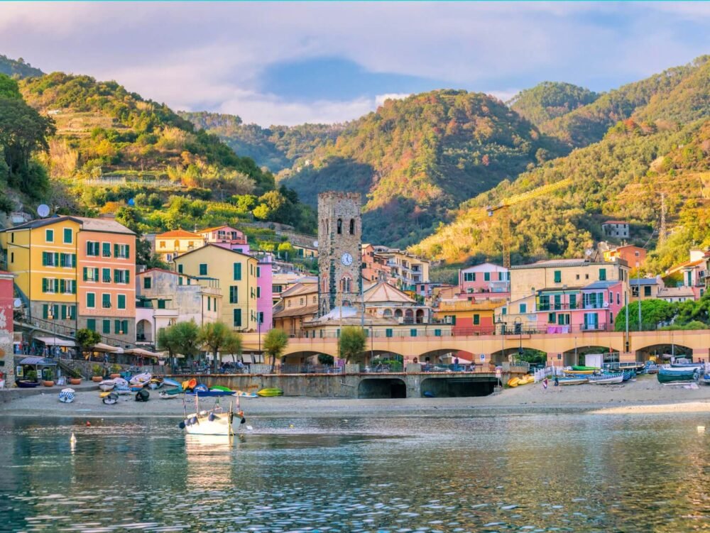 Morning light in Monterosso al Mare the northernmost town in the CInque terre